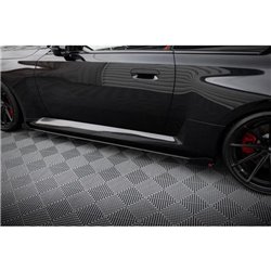 Maxton - Street Pro Rajouts Des Bas De Caisse V.1 BMW M2 G87 Noir-Rouge + Rabats Brillant