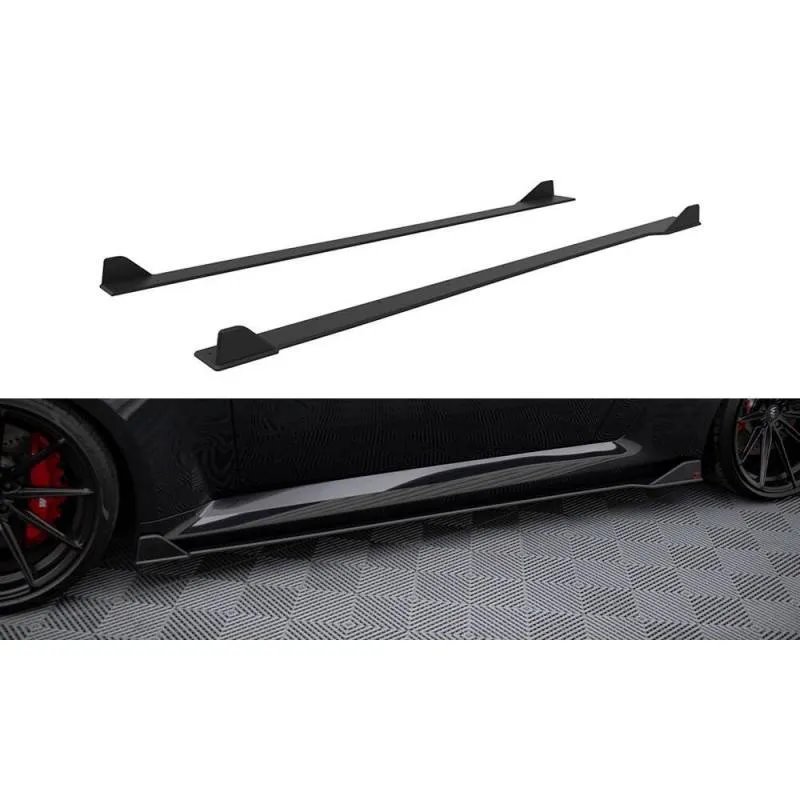 Maxton - Street Pro Rajouts Des Bas De Caisse V.2 BMW M2 G87 Noir-Rouge