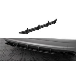 Maxton - Street Pro Central Diffuseur Arriere Mercedes-Benz E 55 AMG W211 Rouge