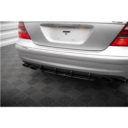 Maxton - Street Pro Central Diffuseur Arriere Mercedes-Benz E 55 AMG W211 Rouge