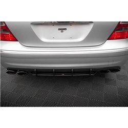 Maxton - Street Pro Central Diffuseur Arriere Mercedes-Benz E 55 AMG W211 Rouge