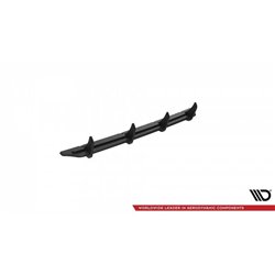 Maxton - Street Pro Central Diffuseur Arriere Mercedes-Benz E 55 AMG W211 Rouge