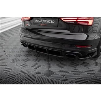 Maxton - Street Pro Central Diffuseur Arriere V.1 Audi RS3 Sedan 8V Facelift Noir