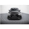 Maxton - Street Pro Lame Du Pare-Chocs Avant V.1 Audi RS3 Sedan 8V Facelift Noir-Rouge + Rabats Brillant