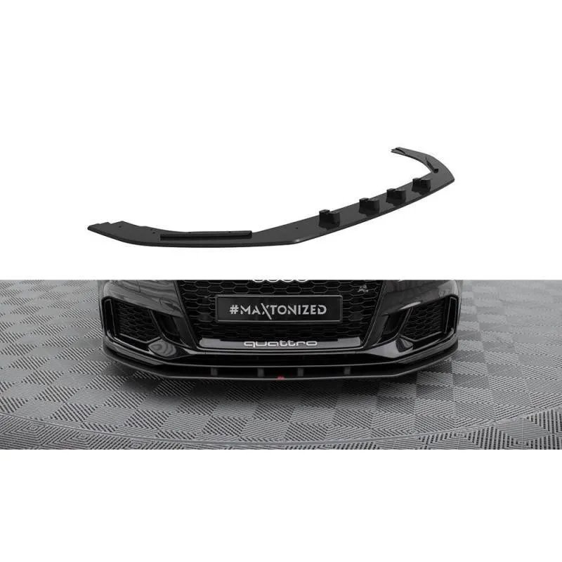 Maxton - Street Pro Lame Du Pare-Chocs Avant Audi RS3 Sedan 8V Facelift Noir-Rouge