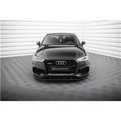 Maxton - Street Pro Lame Du Pare-Chocs Avant Audi RS3 Sedan 8V Facelift Noir-Rouge