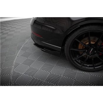 Maxton - Street Pro Lame Du Pare Chocs Arriere Audi RS3 Sedan 8V Facelift Noir-Rouge + Rabats Brillant
