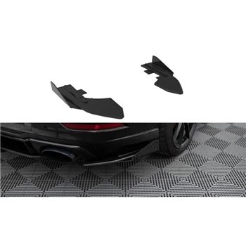 Maxton - Street Pro Lame Du Pare Chocs Arriere Audi RS3 Sedan 8V Facelift Noir + Rabats Brillant