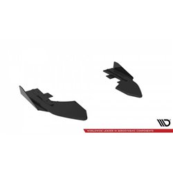 Maxton - Street Pro Lame Du Pare Chocs Arriere Audi RS3 Sedan 8V Facelift Noir + Rabats Brillant 