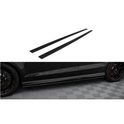 Maxton - Street Pro Rajouts Des Bas De Caisse Audi RS3 Sedan 8V Facelift Noir-Rouge