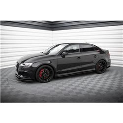 Maxton - Street Pro Rajouts Des Bas De Caisse Audi RS3 Sedan 8V Facelift Noir