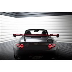 Maxton - Carbon Spoiler With Internal Brackets Uprights + LED Mazda MX-5 ND (Mk4)
