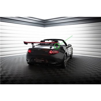 Maxton - Carbon Spoiler With Internal Brackets Uprights + LED Mazda MX-5 ND (Mk4)