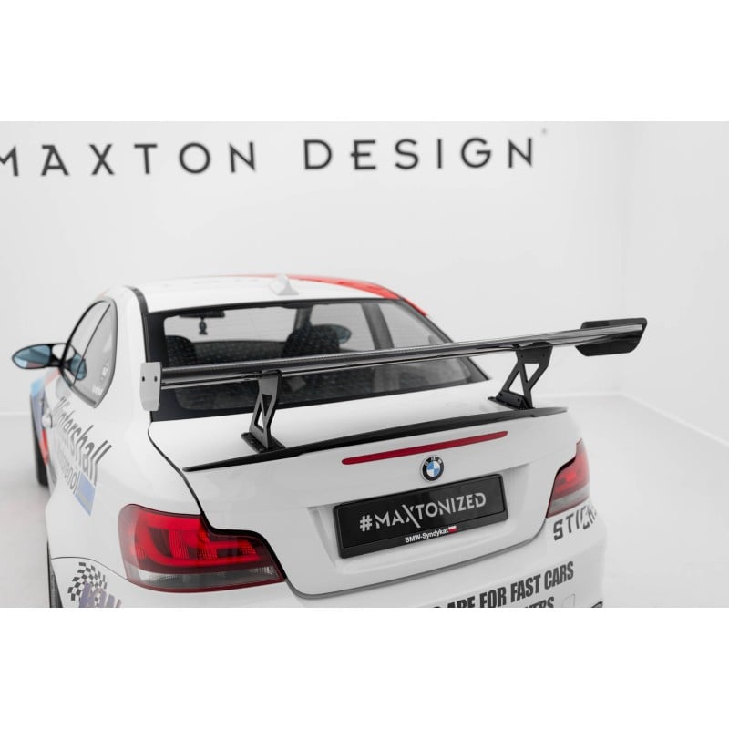 Maxton - Carbon Spoiler With Internal Brackets Uprights V.1 BMW 1 M E82