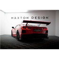 Maxton - Carbon Spoiler + LED Chevrolet Corvette C8