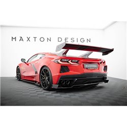 Maxton - Carbon Spoiler + LED Chevrolet Corvette C8