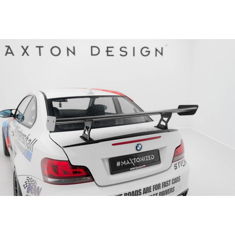 Maxton - Carbon Spoiler With Internal Brackets Uprights V.2 BMW 1 M E82