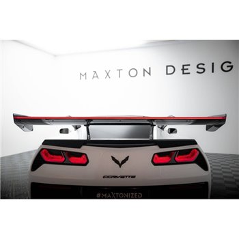 Maxton - Carbon Spoiler With Upper Swan Mounting + LED Chevrolet Corvette Stingray / Grand Sport C7