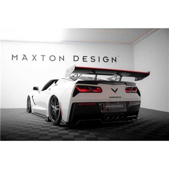 Maxton - Carbon Spoiler With Upper Swan Mounting + LED Chevrolet Corvette Stingray / Grand Sport C7