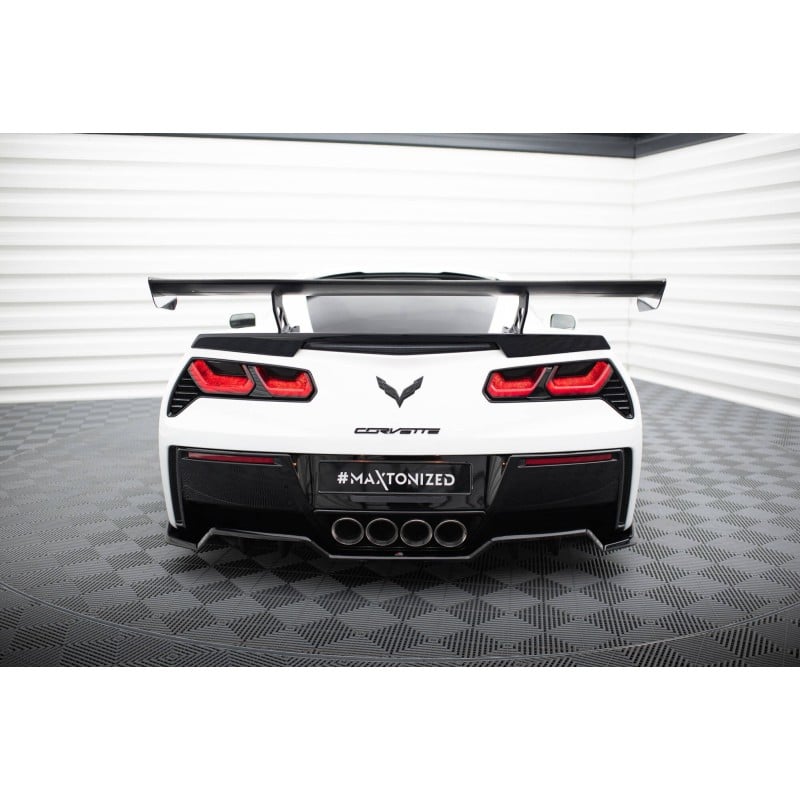 Maxton - Carbon Spoiler With Internal Brackets Uprights Chevrolet Corvette Stingray / Grand Sport C7