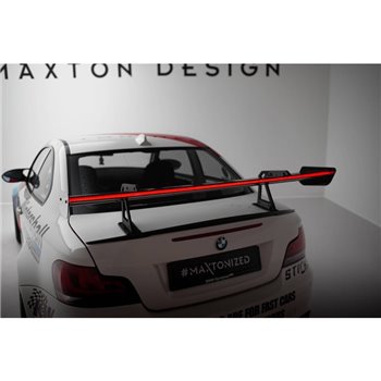 Maxton - Carbon Spoiler With Upper Swan Mounting + LED BMW 1 M E82