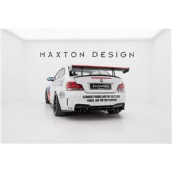 Maxton - Carbon Spoiler With Upper Swan Mounting + LED BMW 1 M E82