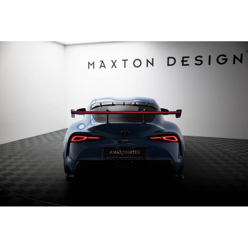 Maxton - Carbon Spoiler With Upper Swan Mounting + LED Toyota Supra Mk5