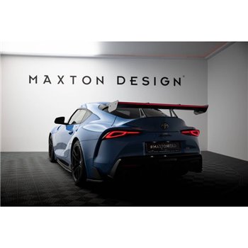 Maxton - Carbon Spoiler With Upper Swan Mounting + LED Toyota Supra Mk5