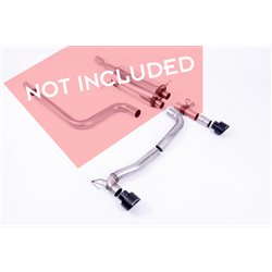 Maxton - Rajout Du Pare-Chocs Arriere + Milltek Sport Ford Fiesta ST Mk8 Extension d'échappement
