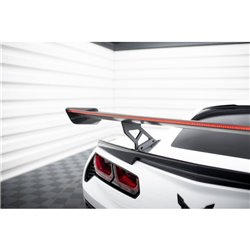 Maxton - Carbon Spoiler With Internal Brackets Uprights + LED Chevrolet Corvette Stingray / Grand Sport C7