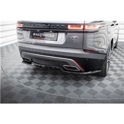 Maxton - Ensemble Diffuseur Land Rover Range Rover Velar R-Dynamic Mk1 (Le kit est compatible avec l'attelage)