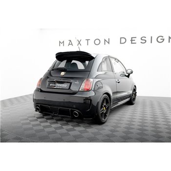 Maxton - Street Pro Central Diffuseur Arriere Abarth 500 Mk1 Noir-Rouge