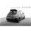 Maxton - Street Pro Central Diffuseur Arriere Abarth 500 Mk1 Noir-Rouge
