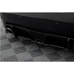 Maxton - Street Pro Central Diffuseur Arriere Abarth 500 Mk1 Noir-Rouge