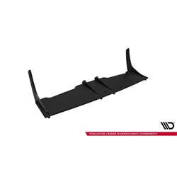 Maxton - Street Pro Central Diffuseur Arriere Abarth 500 Mk1 Noir-Rouge
