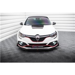 Maxton - Street Pro Lame Du Pare-Chocs Avant Renault Megane RS Mk4 Noir-Rouge