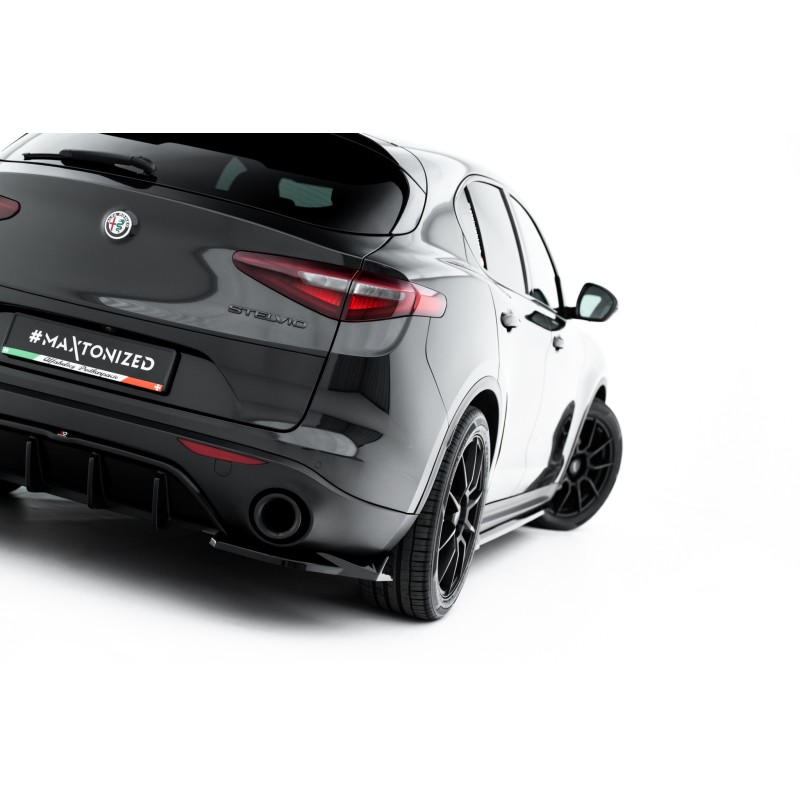 Maxton - Lames De Pare-Chocs Arrière Latérales V.2 Alfa Romeo Stelvio Mk1