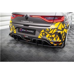 Maxton - Street Pro Central Diffuseur Arriere Renault Megane RS Mk4 Rouge