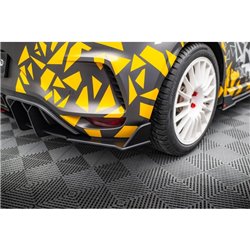 Maxton - Street Pro Central Diffuseur Arriere Renault Megane RS Mk4 Rouge