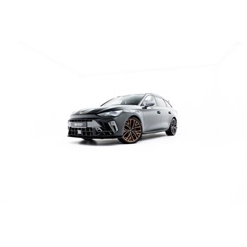 Maxton - Street Pro Lame Du Pare-Chocs Avant Cupra Leon ST / Hatchback Mk1 Facelift Noir-Rouge