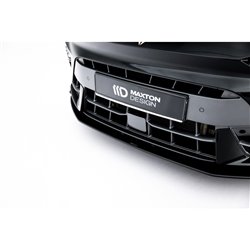 Maxton - Street Pro Lame Du Pare-Chocs Avant Cupra Leon ST / Hatchback Mk1 Facelift Noir-Rouge + Rabats Brillant