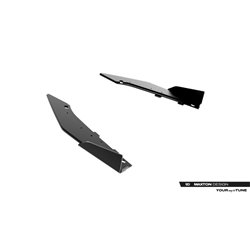 Maxton - Street Pro Lame Du Pare Chocs Arriere Cupra Leon ST Mk1 Facelift Noir + Rabats Brillant 