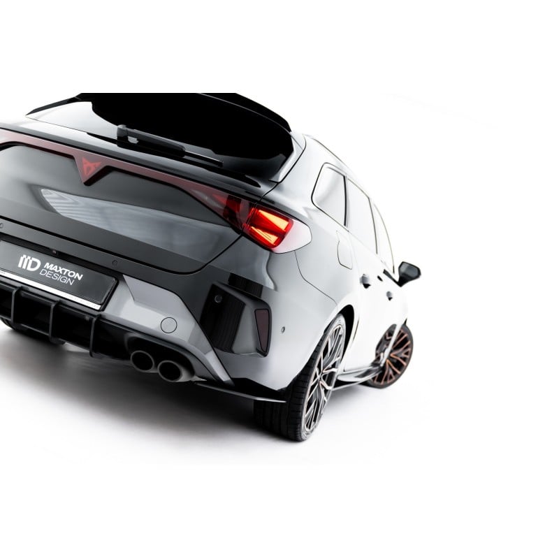 Maxton - Street Pro Lame Du Pare Chocs Arriere Cupra Leon ST Mk1 Facelift Noir-Rouge