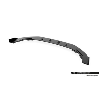 Maxton - Street Pro Lame Du Pare-Chocs Avant Cupra Leon ST / Hatchback Mk1 Facelift Noir + Rabats Brillant 