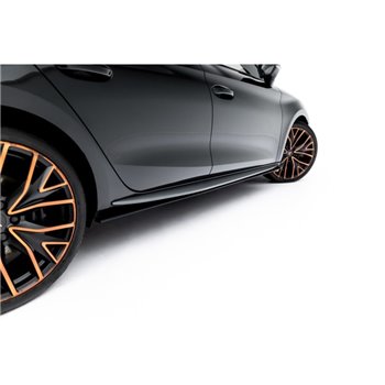 Maxton - Street Pro Rajouts Des Bas De Caisse Cupra Leon ST / Hatchback Aero Mk1 / Mk1 Facelift Noir-Rouge