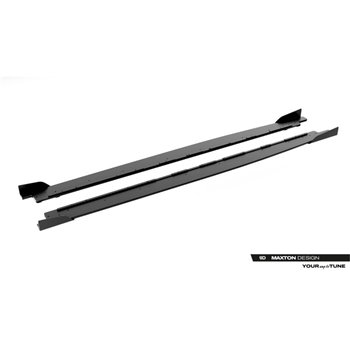 Maxton - Street Pro Rajouts Des Bas De Caisse Cupra Leon ST / Hatchback Aero Mk1 / Mk1 Facelift Noir + Rabats Brillant 