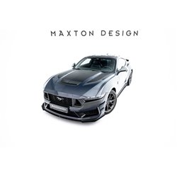 Maxton - Street Pro Lame Du Pare-Chocs Avant Ford Mustang Dark Horse Mk7 Noir-Rouge