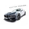 Maxton - Street Pro Lame Du Pare-Chocs Avant Ford Mustang Dark Horse Mk7 Noir-Rouge + Rabats Brillant