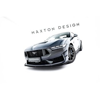 Maxton - Street Pro Lame Du Pare-Chocs Avant Ford Mustang Dark Horse Mk7 Noir