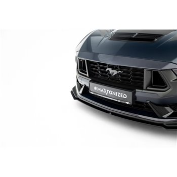 Maxton - Street Pro Lame Du Pare-Chocs Avant Ford Mustang Dark Horse Mk7 Noir